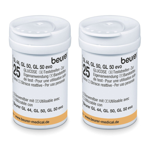 Beurer 464.14 testovací proužky 50 ks ke glukometrům Beurer GL 44 a GL 50